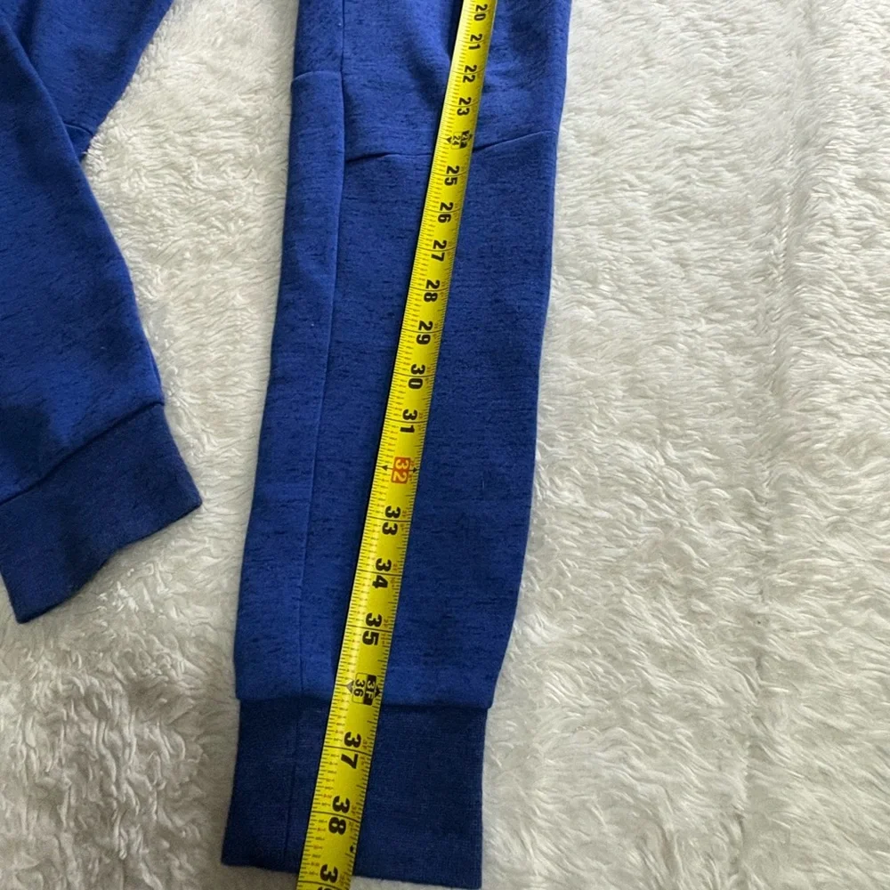 Nike Tech Fleece cuffed sweatpants in blue And Black Size S